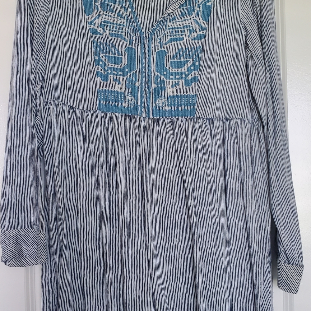 Sundance Blue and White Striped Tunic